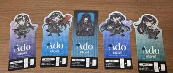 Ado 라운드원 콜라보 클리어 코스터 5종 세트