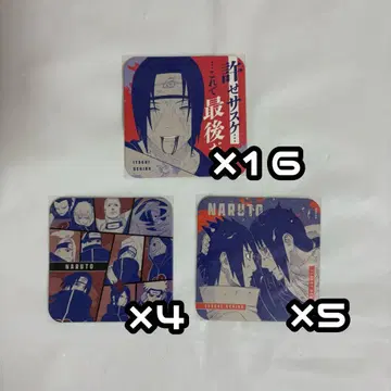 NARUTO 아트 코스터 이타치 아카츠키 사스케 25장 묶음 판매