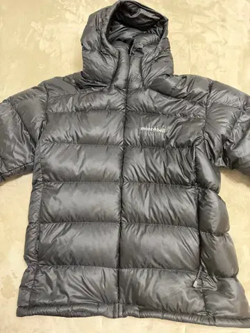 몽벨 라이트 알파인 다운 후드티 블랙