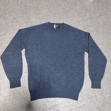 밥가렛 캐시미어 100% 니트 스웨터 쿨넥 M 네이비