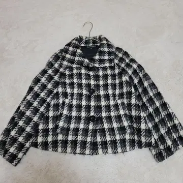 QUEENS COURT 체크 무늬 테일러드 자켓 사이즈 2