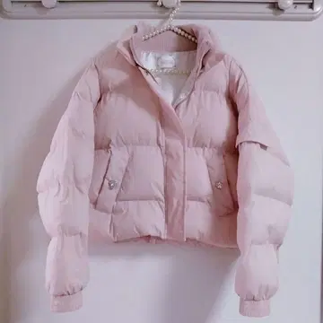 미셸 마카롱 비쥬 숏 다운 자켓