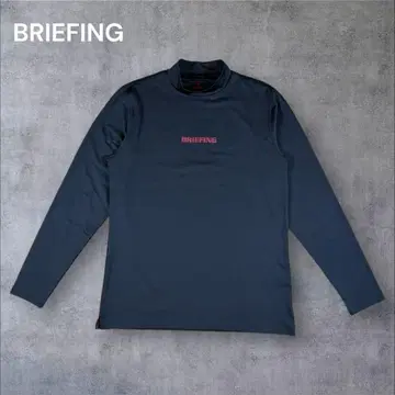 컨디션 최상 BRIEFING 브리핑 모크넥 하이넥 속건성 블랙 L