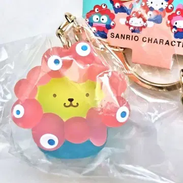 만박 산리오 x 미야쿠미야쿠 입체 마스코트 클리어 키링 폼폼푸딩