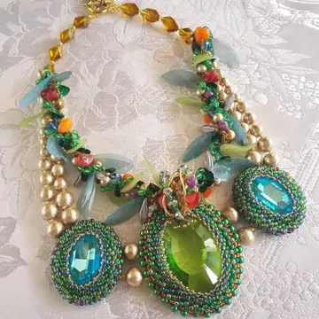 코스튬 주얼리 스와로브스키 목걸이 초커