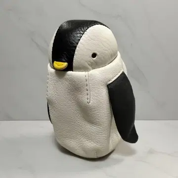 Mother house 펭귄형 가죽 코인 케이스 파우치