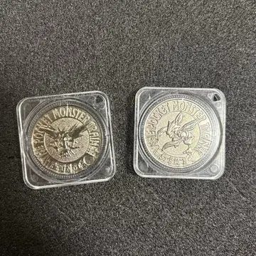 포켓몬 메달 배틀 코인 실버 2개 세트 반다이 초기