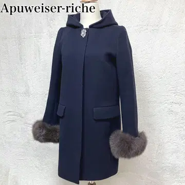 아푸와이저 리셰 5way 울 코트 S 네이비