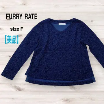 [ 새상품급 ] FURRY RATE 네이비 V넥 스웨터 니트 사이즈 F