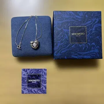 MIKIMOTO 하트형 펜던트 목걸이