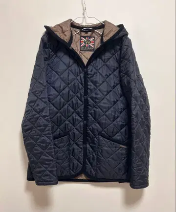 라벤햄 퀼팅 자켓 퀼팅 코트 네이비 M