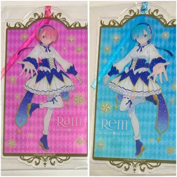 리제로 라무와 렘의 생일 생활 2025 아크릴 북마커 라무 렘