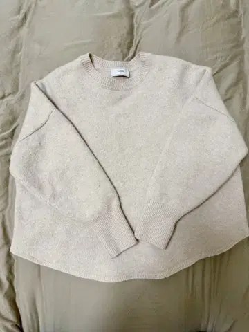 SLOBE IENA 베이지 니트 긴팔 스웨터