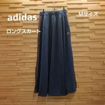 [ 새상품 ] adidas 네이비 롱 스커트 3 라인