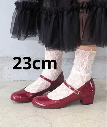 [ 익명 배송 ] 키다리 아저씨 라운드 스트랩 펌프스 23cm 로즈