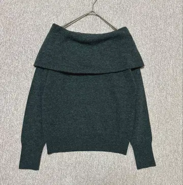 언타이틀(UNTITLED) 니트 오프 터틀 차콜 사이즈 0