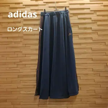 [새상품] adidas 네이비 롱 스커트 3라인