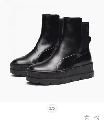 새상품급 FENTY PUMA by Rihanna 백 로고 부츠