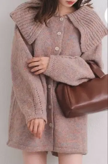 kastane BIG 카라 멜란지 니트