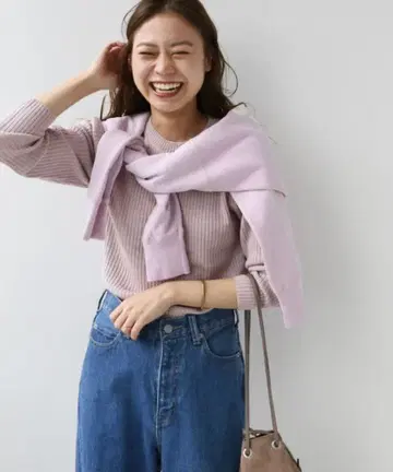 거의 새상품 저널 스탠다드 relume CASHFEEL 울 리브 니트