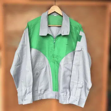 깔끔한 작업복 자켓 재해 대책용 의류 그레이 x 그린 LLR