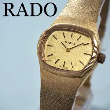 324 작동 RADO 여성용 시계 수동 와인딩 골드 빈티지