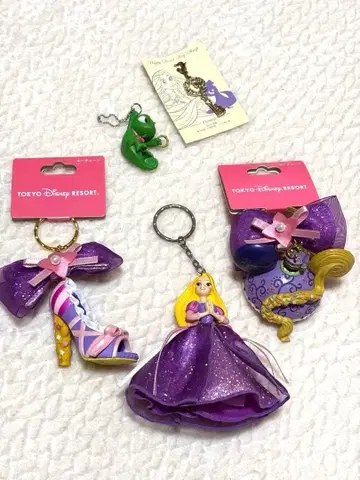 도쿄 디즈니 리조트 라푼젤 키링 묶음 판매