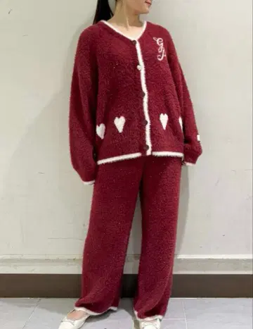 젤라또피케 라메페더 가디건&롱팬츠