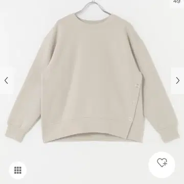 UR TECH 어반 리서치 도어스 속기모 사이드 버튼 맨투맨