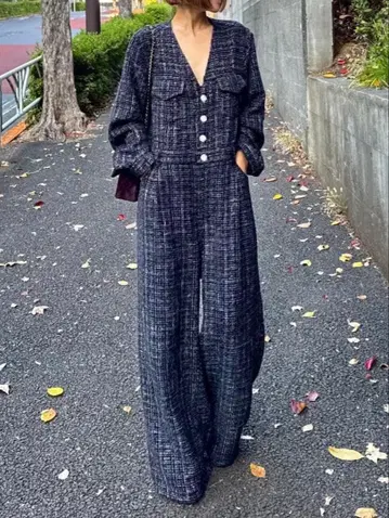 완판 cygne 트위드 올인원 Rozenn