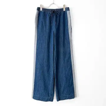 새상품급 JEANASIS 드로스트 루즈 데님 팬츠 와이드 스트레이트