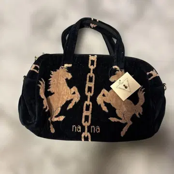 미사용 새상품 nana 말 자수 핸드백 일본제