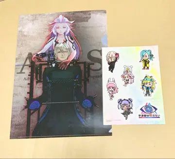 다테 카기 와 네무라나이 A4 클리어 파일과 스티커