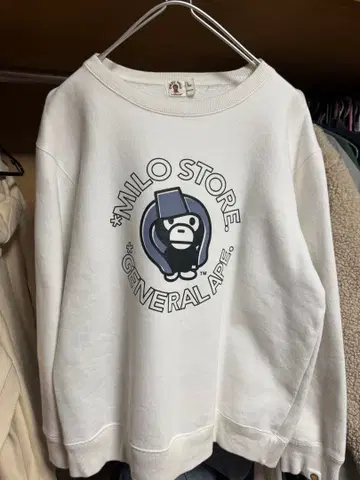 BABY MILO 맨투맨 화이트