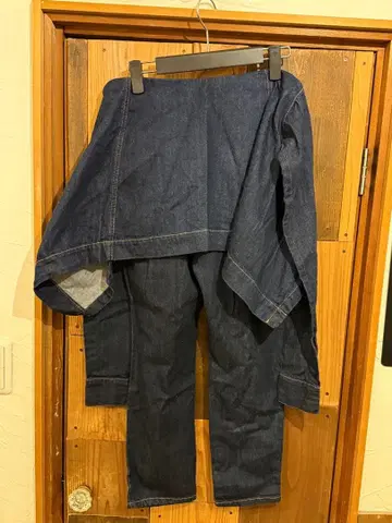 세퍼그라브 오프숄더 데님 팬츠