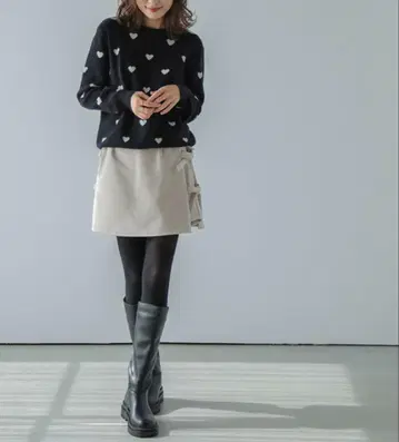 리본 큐롯 스커트