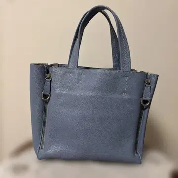 가죽 토트백 블루