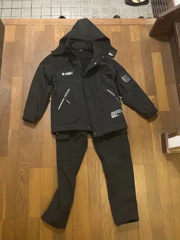 블랙 낚시복 상하의 세트