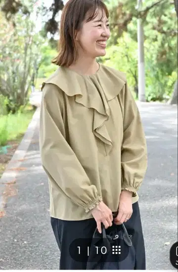 OURHOME 프릴 블라우스