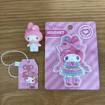 산리오 하라주쿠점 한정판 츠메테네 피규어 마그넷 마이멜로디