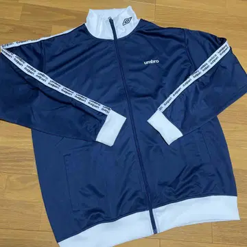 엄브로 트랙 자켓 저지 소매 패턴 네이비 남성용