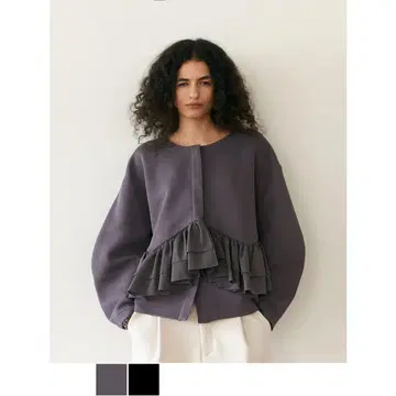 미사용 Brown&street 프릴 분또 자켓