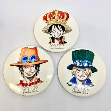 원피스 루피 에이스 사보 캔뱃지 세트