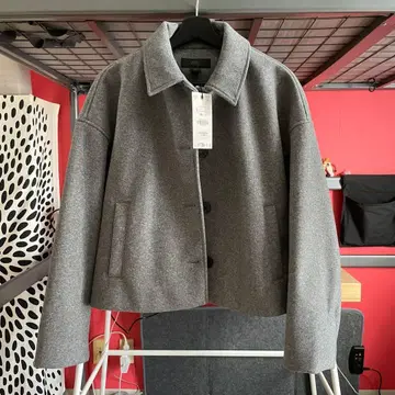 ZW 컬렉션 숏 자켓 그레이 ZARA 새상품 3736/041