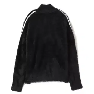 블랙 퍼 긴팔 스웨터