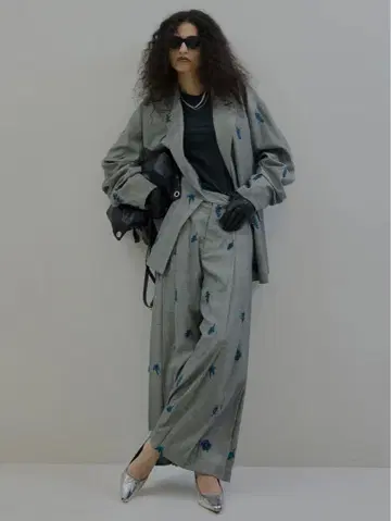 AMERI CHECK FLOWER 셋업