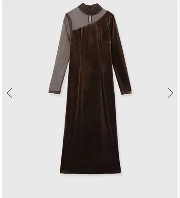 [ 2025 당기 ] anuans 시어 콤비 타이트 원피스