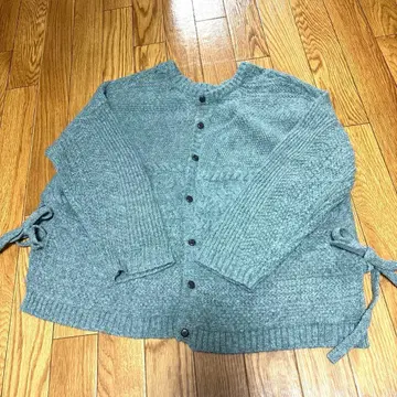 사만사 모스2 니트 블루그린