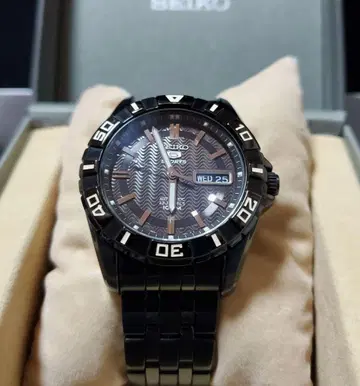 SEIKO 자동 와인딩 손목시계 블랙