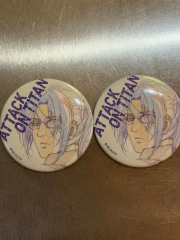 진격의 거인 WIT STUDIO key:prime 캔뱃지 한지 2개